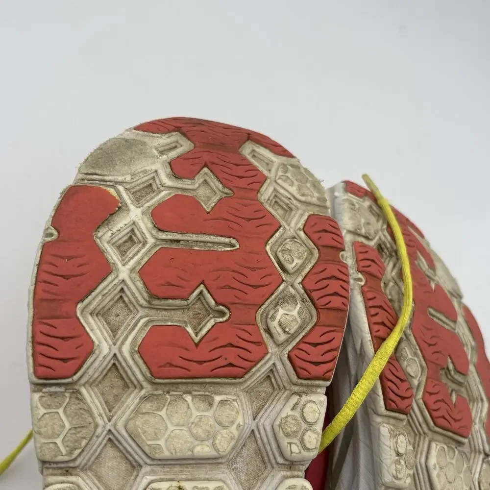 Hoka One One Clifton 1 Women's Size 7 Coral And Yellow Running Shoes F10014G